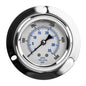  2.5" Liquid Filled Pressure Gauge 0-500 PSI 1/4" NPT CBM Panel Flush Mount 204L-254J(2 5 Liquid Filled Pressure Gauge 0 500 Psi 1 4 Npt Cbm Panel Flush Mount 204l 254j)