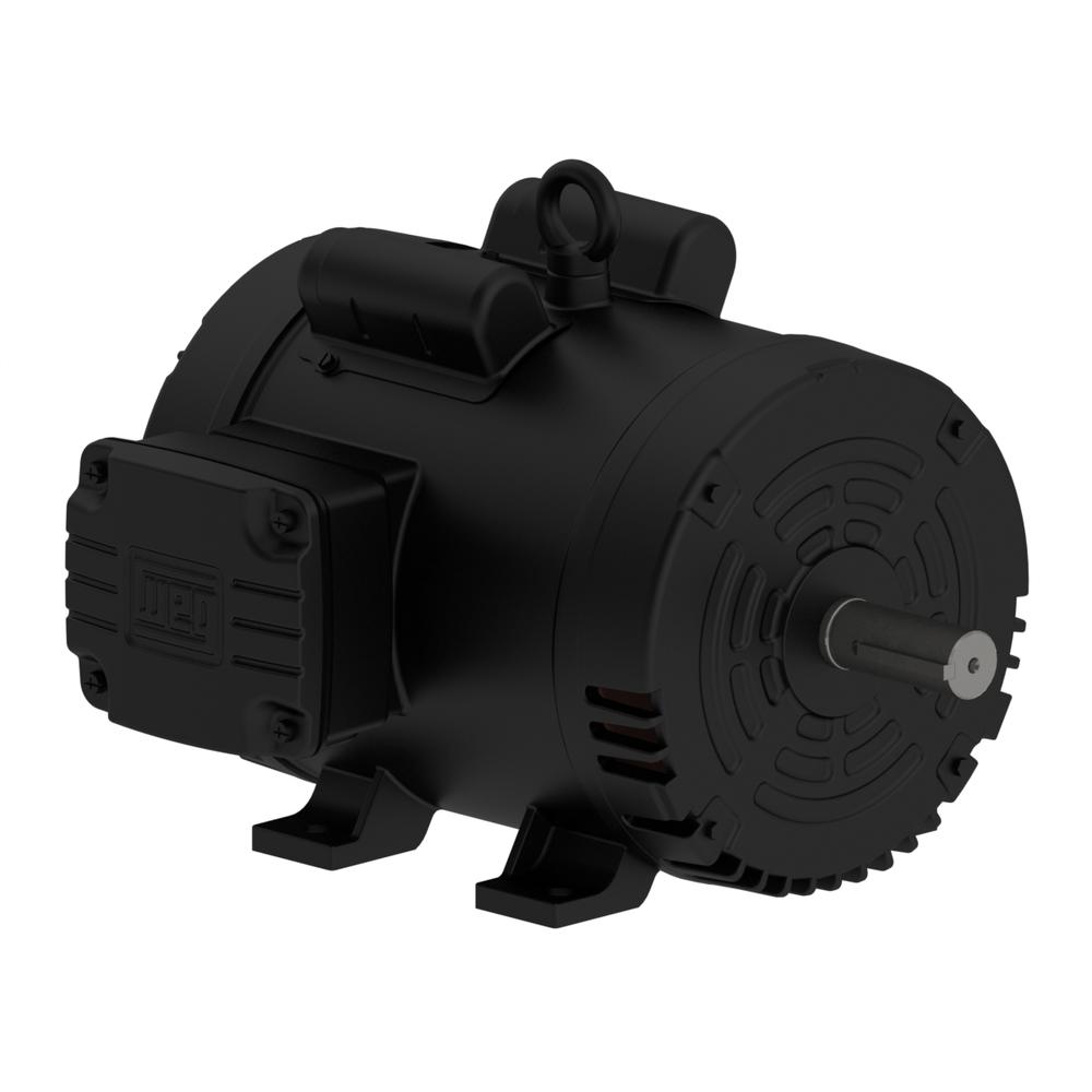  5 HP 3 Phase Electric Motor 3510 RPM 182/4T Frame 230/460V ODP WEG(5 Hp 3 Phase Air Compressor Duty Electric Motor 182 4t Frame 3510 Rpm 3ph Weg)