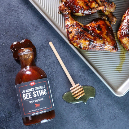  PS Seasoning Bee Sting Hot Honey Chipotle Brown Sugar BBQ Sauce 18 Oz Bottle(Ps Seasoning Bee Sting Honey Chipotle Bbq Sauce)