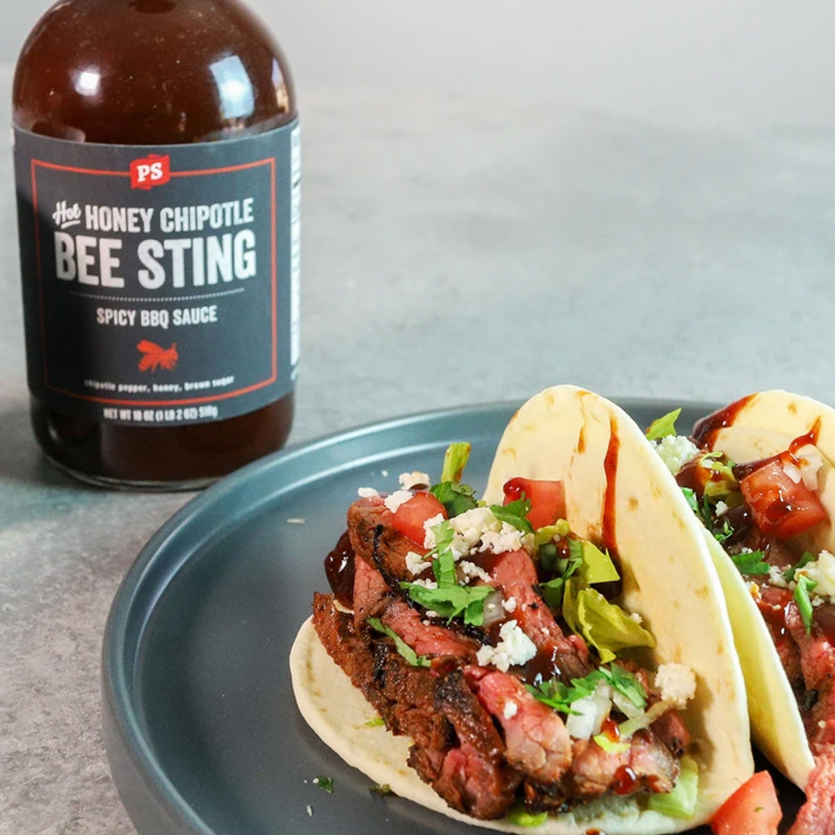  PS Seasoning Bee Sting Hot Honey Chipotle Brown Sugar BBQ Sauce 18 Oz Bottle(Ps Seasoning Bee Sting Honey Chipotle Bbq Sauce)