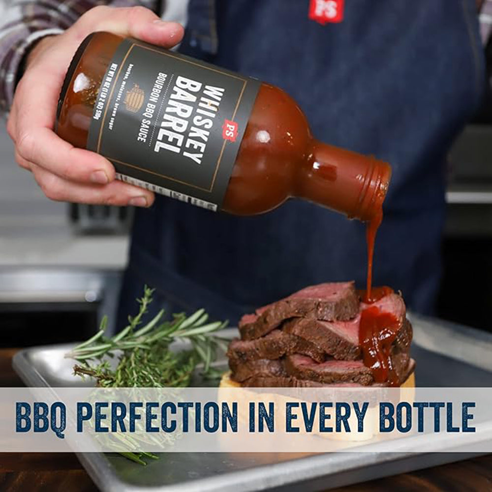  PS Seasoning Bourbon Whiskey Barrel Bourbon BBQ Sauce 18 Oz Bottle Sweet Smokey 32-4323(Ps Seasoning Bourbon Barrel Whiskey Bbq Sauce)
