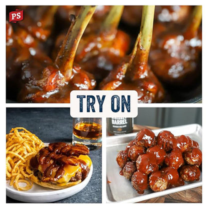  PS Seasoning Bourbon Whiskey Barrel Bourbon BBQ Sauce 18 Oz Bottle Sweet Smokey 32-4323(Ps Seasoning Bourbon Barrel Whiskey Bbq Sauce)