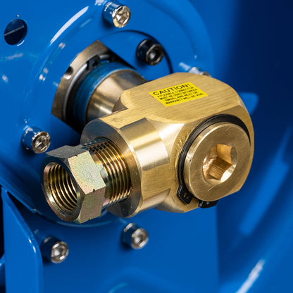  Rapidair 1/2" X 100' Dual Arm Steel Hose Reel 1/2" Inlet And Outlet R-05100(Rapidair 1 2 X 100 Ft Hose Reel 1 2 Inlet X 1 2 Npt Outlet Blue Dual Arm Metal R 05100)
