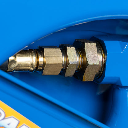  Rapidair 1/2" X 100' Dual Arm Steel Hose Reel 1/2" Inlet And Outlet R-05100(Rapidair 1 2 X 100 Ft Hose Reel 1 2 Inlet X 1 2 Npt Outlet Blue Dual Arm Metal R 05100)
