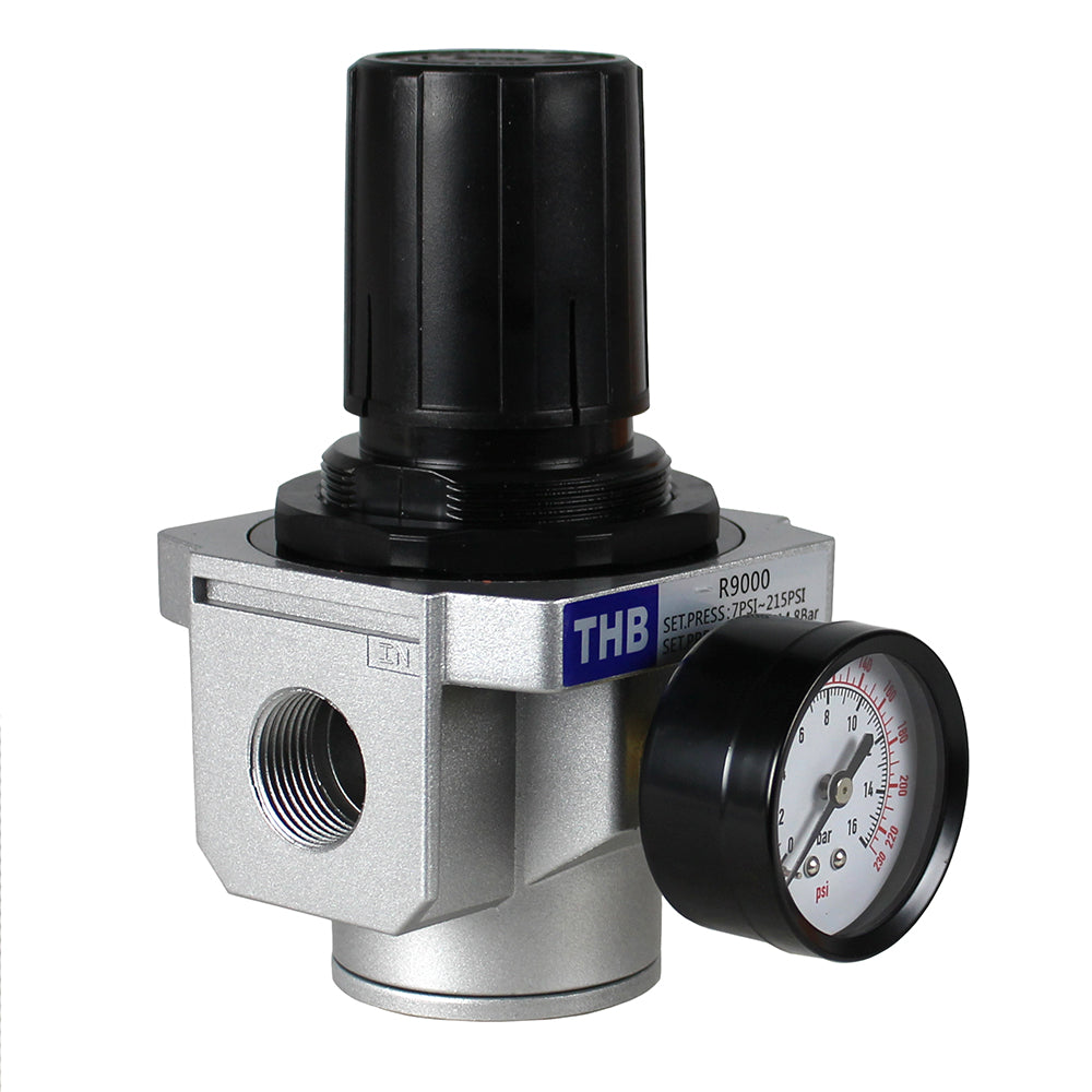  3/4" NPT Heavy Duty High Flow Compressed Air Pressure Regulator 162 CFM R906N(3 4 Npt Heavy Duty High Flow Compressed Air Pressure Regulator 162 Cfm)