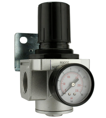  1" Air Compressor Pressure Regulator With Gauge And Wall Mounting Bracket R908(1 Air Compressor Pressure Regulator With Gauge And Wall Mounting Bracket)