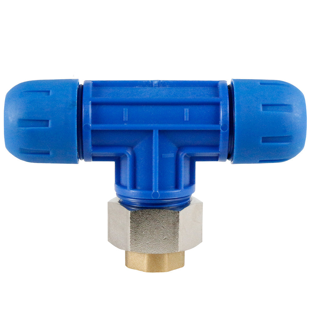  F2009 1"x 1/2" NPT Reducing Tee RapidAir FastPipe Fitting(F2009 Pipe Fastpipe Composite 1 Diameter Reducing Tee X 1 2 Female Npt)