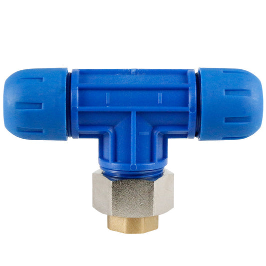  F2009 1"x 1/2" NPT Reducing Tee RapidAir FastPipe Fitting(F2009 Pipe Fastpipe Composite 1 Diameter Reducing Tee X 1 2 Female Npt)