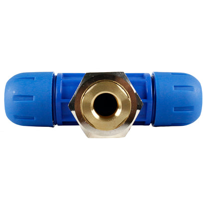  F2009 1"x 1/2" NPT Reducing Tee RapidAir FastPipe Fitting(F2009 Pipe Fastpipe Composite 1 Diameter Reducing Tee X 1 2 Female Npt)