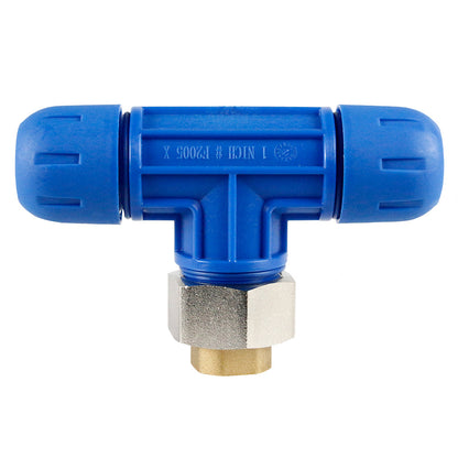  1" X 3/4" NPT Reducing Tee Rapid Air FastPipe F2008 Compressed Air Piping(F2008 Pipe Fastpipe Composite 1 Diameter Reducing Tee X 3 4 Female Npt)