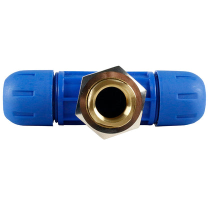  1" X 3/4" NPT Reducing Tee Rapid Air FastPipe F2008 Compressed Air Piping(F2008 Pipe Fastpipe Composite 1 Diameter Reducing Tee X 3 4 Female Npt)