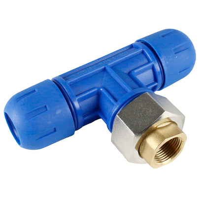  1" X 3/4" NPT Reducing Tee Rapid Air FastPipe F2008 Compressed Air Piping(F2008 Pipe Fastpipe Composite 1 Diameter Reducing Tee X 3 4 Female Npt)