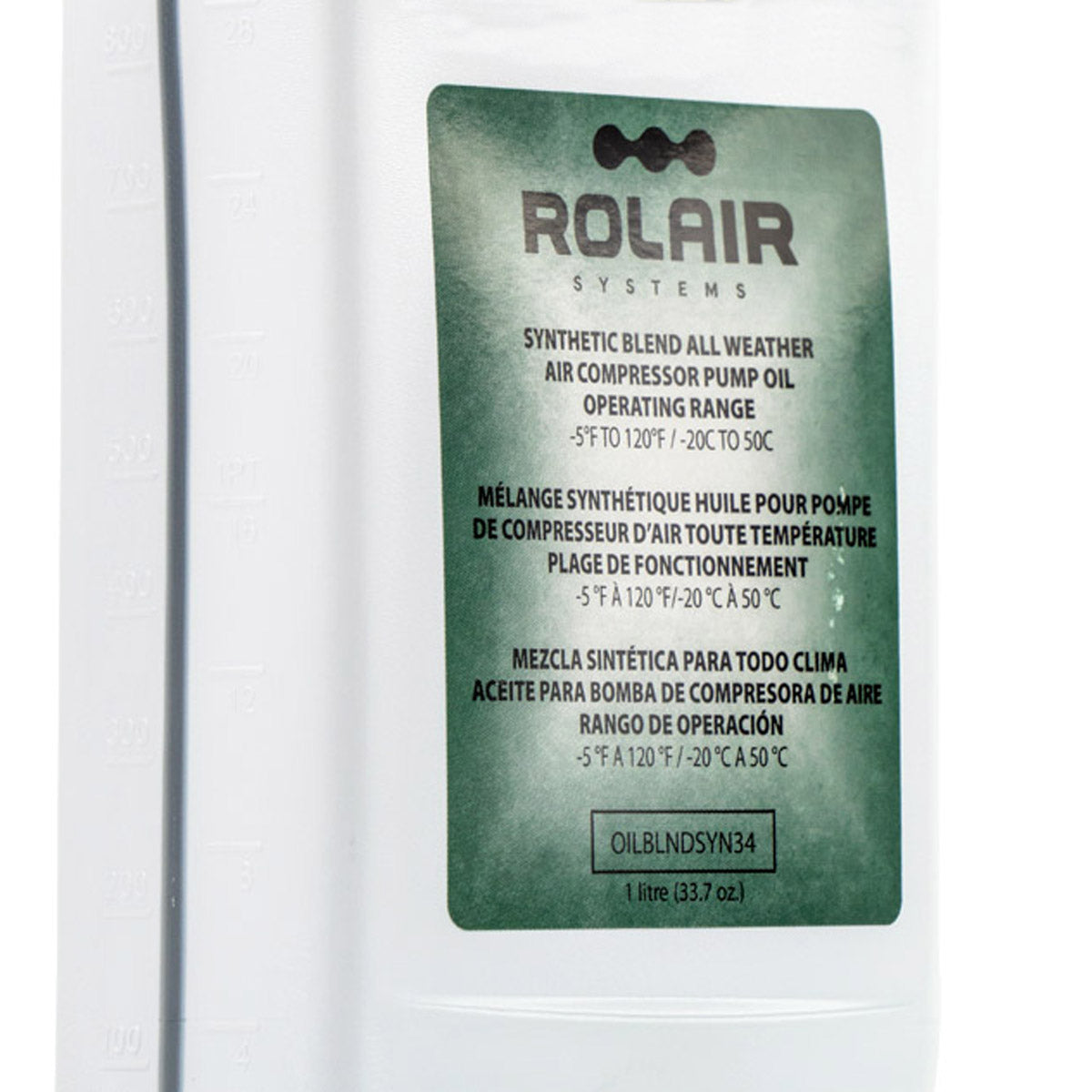  Rolair Air Compressor Pump Oil All Weather Synthetic Blend Lubricant 1 Liter(Rolair Air Compressor Pump Oil All Weather Synthetic Blend Lubricant 1 Liter)