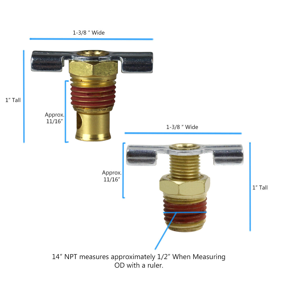  132 ROLAIR Air Compressor Drain Valve 1/4" Tank Petcock(132 Rolair Air Compressor Drain Valve 1 4 Tank Petcock)