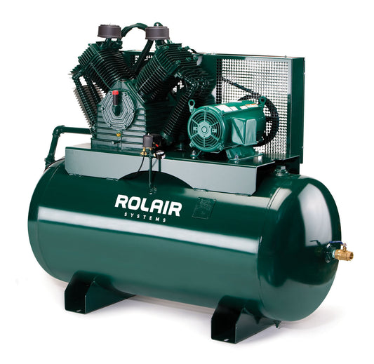  Rolair H5160K30 60 Gallon Horizontal Stationary Air Compressor 5 Hp 18 Cfm(Rolair H5160k30 60 Gallon Horizontal Stationary Air Compressor 5 Hp 18 Cfm)