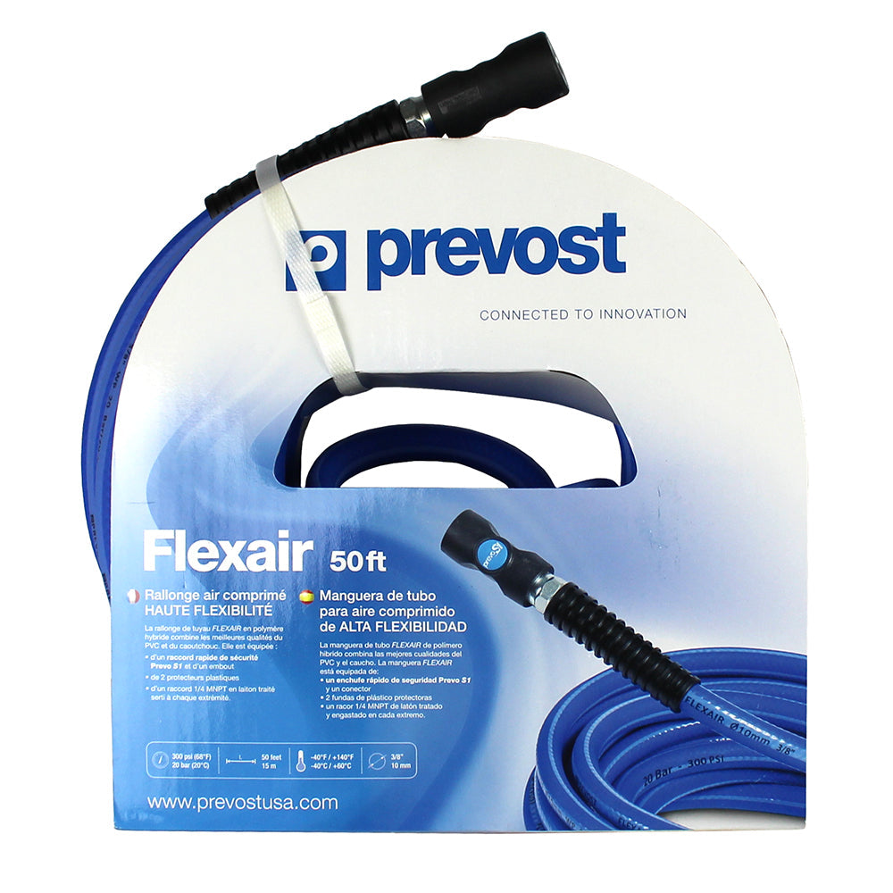  Prevost RISB3850 High Quality Flexair 50' X 3/8" Air Hose With Prevo S1 Industrial Coupler(Prevost High Quality Flexair 50 X 3 8 Air Hose W Prevo S1 Industrial Coupler)