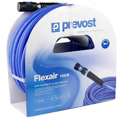  3/8" Flexair 100ft High Flexibility Air Hose Extension With Couplings Prevost(3 8 Flexair 100ft High Flexibility Air Hose Extension With Couplings Prevost)