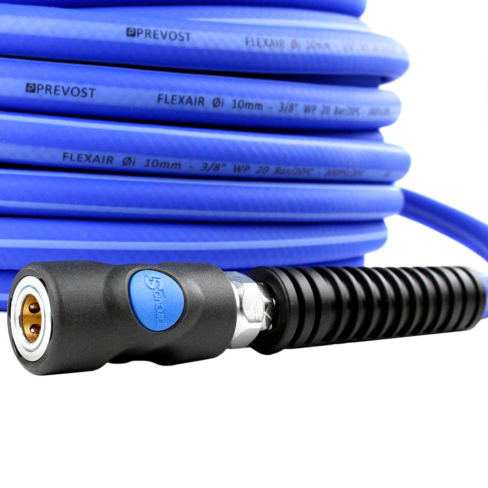  3/8" Flexair 100ft High Flexibility Air Hose Extension With Couplings Prevost(3 8 Flexair 100ft High Flexibility Air Hose Extension With Couplings Prevost)