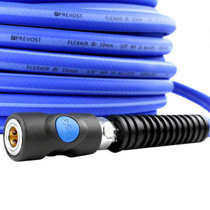  3/8" Flexair 100ft High Flexibility Air Hose Extension With Couplings Prevost(3 8 Flexair 100ft High Flexibility Air Hose Extension With Couplings Prevost)