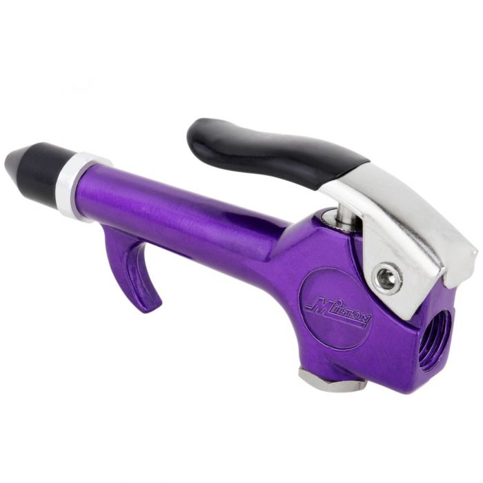  Milton S-148VC Blowgun Lever Hook Style 1/4" NPT V Style Compatible Rubber Tip(1 4 Npt Lever Blow Gun Tool Rubber Tip Nozzle Colorfit By Milton Purple S 148vc)