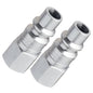  Milton H Style Plugs 1/4" Female NPT Steel Quick Release Plugs S-1840 Two Pack(1 4 Fnpt H Style Plug Hardened Steel 67 Scfm Milton S 1840)