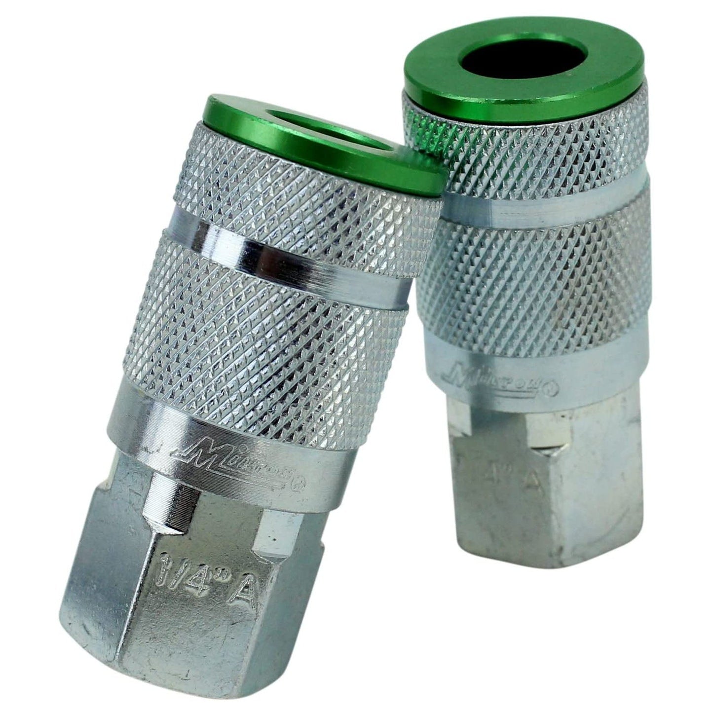  Milton ColorFit A Style Coupler And Plug Kit 1/4" NPT 14 Pieces S-314AKIT Green(14 Piece Coupler Plug Kit A Style Green 1 4 Npt Colorfit Milton S 314akit)