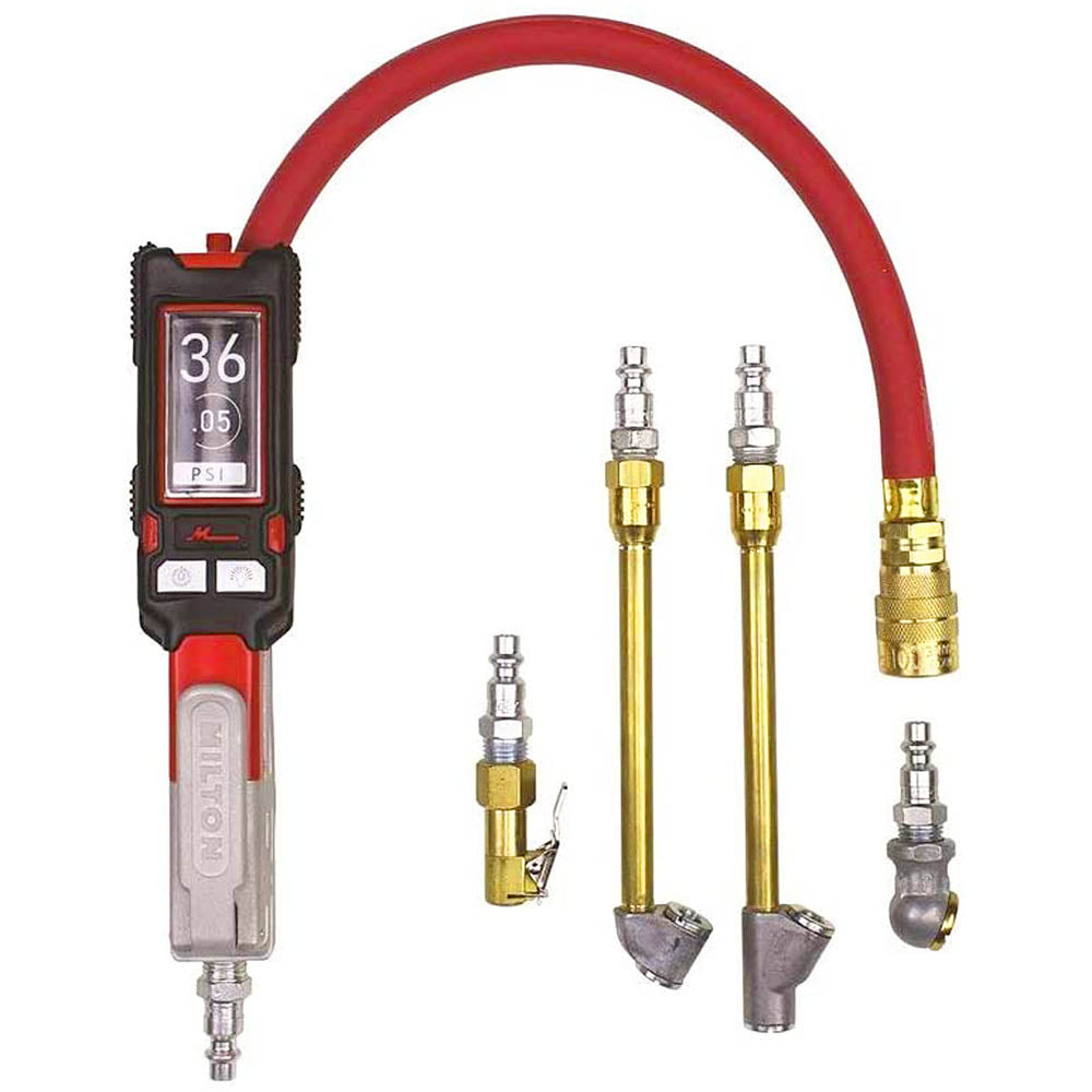  Milton Precision Digital Inflator Gauge Kit With 15" Hose And 4 Chucks S-580EKIT(Digital Inflator Gauge Kit W 15 Hose And Four Chucks)