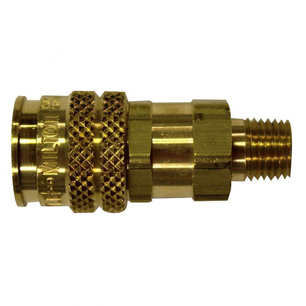  Milton Industries 1/4" MNPT A,M,&T Style Coupler 300 PSI Maximum 42 SCFM S-746(3 Way 1 4 M Body A M T)