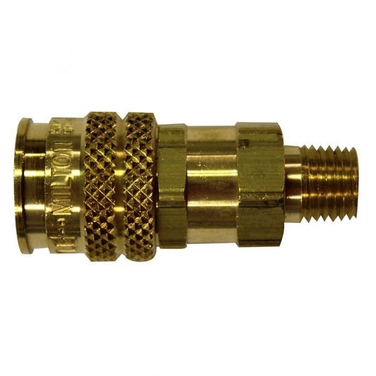  Milton Industries 1/4" MNPT A,M,&T Style Coupler 300 PSI Maximum 42 SCFM S-746(3 Way 1 4 M Body A M T)