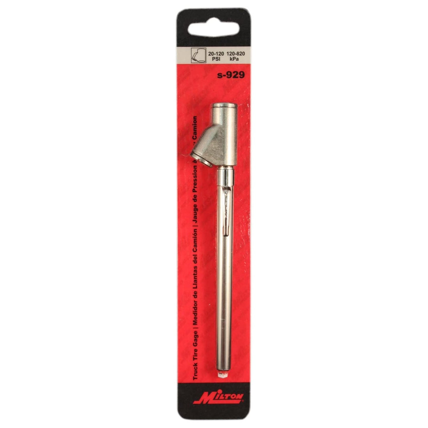  Milton Pencil Tire Pressure Gauge Pen Style Dual Head 120 PSI Max Made In USA(D H St Ft Truck Gauge 120psi)