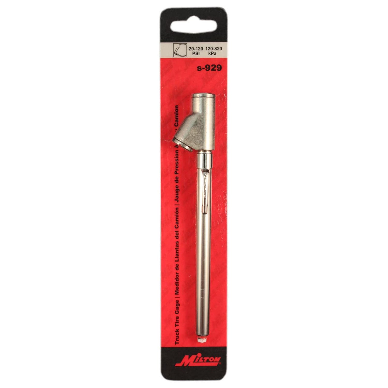  Milton Pencil Tire Pressure Gauge Pen Style Dual Head 120 PSI Max Made In USA(D H St Ft Truck Gauge 120psi)