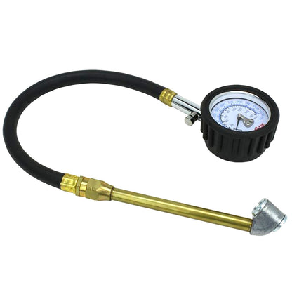  Milton Dial Tire Gauge 0-160 PSI With 12" Hose 45 Degree Dual Headed Chuck S-936(High Pressure Dial Tire Pressure Gauge Dual Head Air Chuck 12 Hose)
