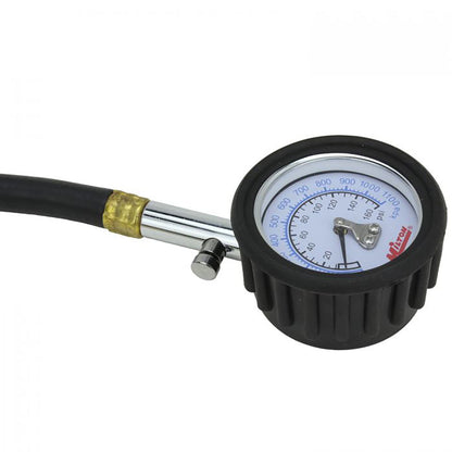  Milton Dial Tire Gauge 0-160 PSI With 12" Hose 45 Degree Dual Headed Chuck S-936(High Pressure Dial Tire Pressure Gauge Dual Head Air Chuck 12 Hose)