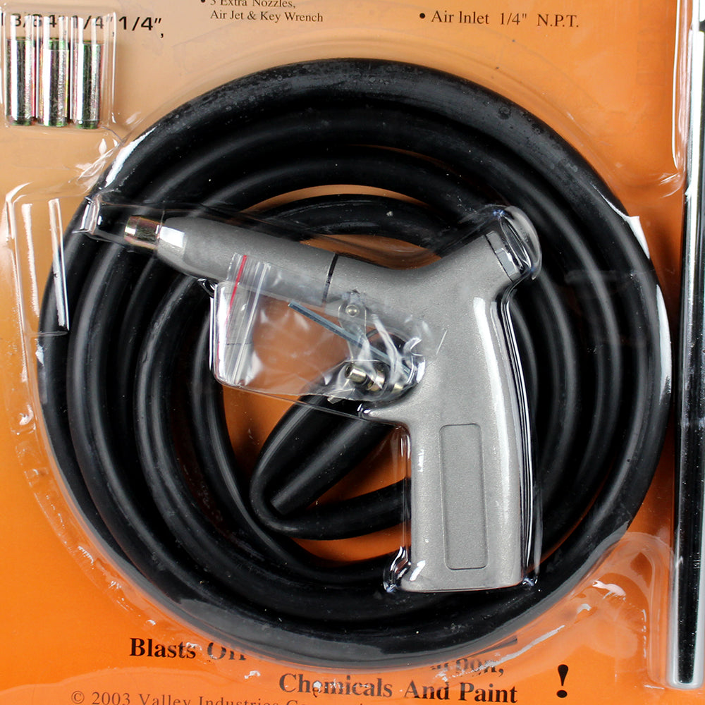  Valley Sandblasting Kit With 10 Ft Hose And Pick-Up Tool Air Inlet 1/4" NPT(Sandblasting Kit)