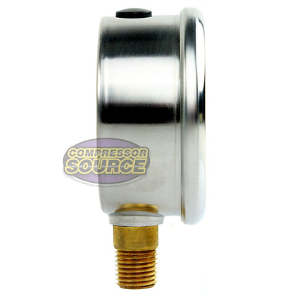  Liquid Filled 0-5,000 PSI Lower Side Mount Air Pressure Gauge With 2.5" Face(Liquid Filled 0 5 000 Psi Lower Side Mount Air Pressure Gauge With 2 5 Face)