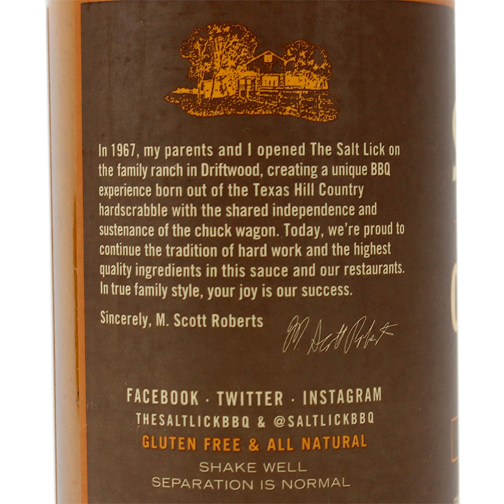  Salt Lick BBQ Original Recipe BBQ Sauce And Baste Gluten-Free All-Natural 12 Oz(Salt Lick Bbq Original Recipe Bbq Sauce 12 Oz)
