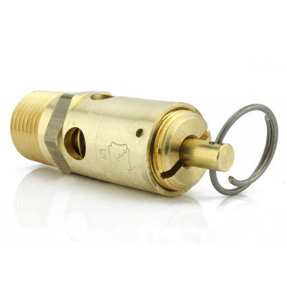  125 PSI 1/2" Male NPT Air Compressor Pressure Relief Safety Pop Off Valve(125 Psi 1 2 Male Npt Air Compressor Pressure Relief Safety Pop Off Valve)