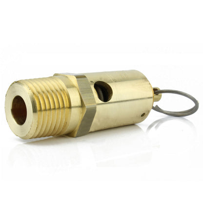  125 PSI 1/2" Male NPT Air Compressor Pressure Relief Safety Pop Off Valve(125 Psi 1 2 Male Npt Air Compressor Pressure Relief Safety Pop Off Valve)