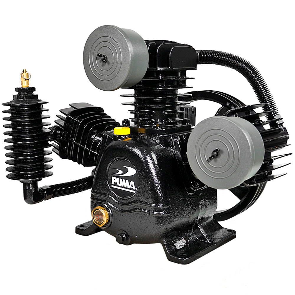  Puma 3 Cylinder 2 Two Stage Cast Iron Air Compressor Pump 175 Max PSI TE-50(Puma 3 Cylinder 2 Two Stage Cast Iron Air Compressor Pump 175 Max Psi Te 50)