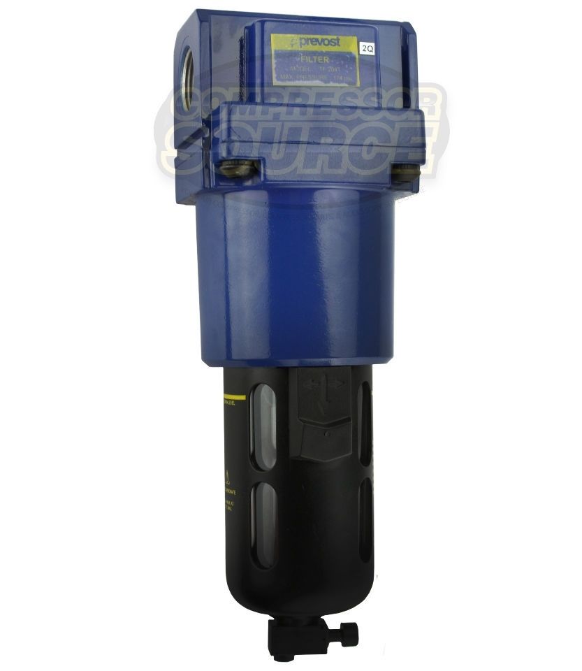  Prevost 3/4" Compressed Air In Line Moisture / Water Filter Trap High CFM(Prevost 3 4 Compressed Air In Line Moisture Water Filter Trap High Cfm)