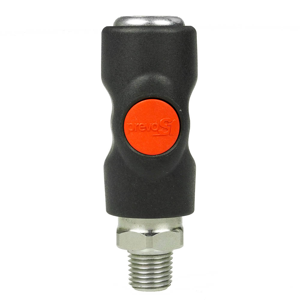  1/4" MNPT Prevost Truflate Automotive Style Safety Air Coupler USI061251(1 4 Mnpt Prevost Truflate Automotive Style Safety Air Coupler Usi061251)