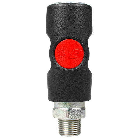  Prevost 3/8" MNPT Truflate Safety Coupling Male Coupler Push Button USI081252(Prevost 3 8 Mnpt Male Coupler Usi081252 Truflate Safety Coupling)