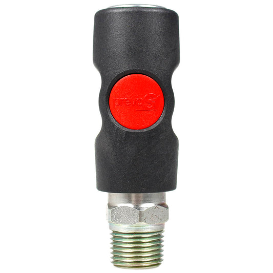 Prevost 1/2" MNPT Truflate Safety Coupling Male Coupler Push Button USI081253(Prevost 1 2 Mnpt Male Coupler Usi081253 Truflate Safety Coupling)